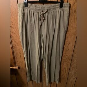 New linen blend wide leg pant 22/24 in brown